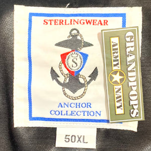 U.S. Navy Sterlingwear Anchor Collection Dark Navy Blue Wool M24 Navigator Peacoat