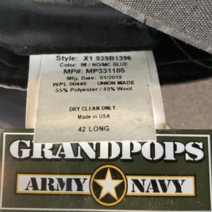 U.S. Navy Flying Cross Naval Academy Blue Poly/Wool Dress Coat