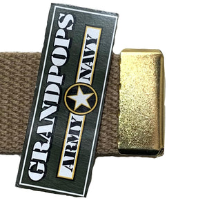 Solid Brass Web Belt Tip