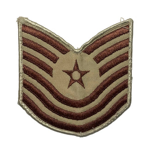 U.S. Air Force Cold War Era Men's Master Sergeant (E-7) Desert Rank Patch