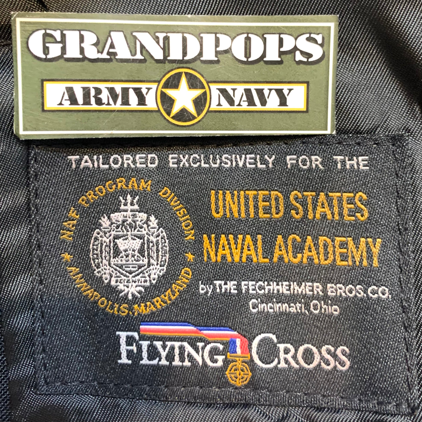 U.S. Navy Special Flying Cross Naval Academy Poly/Wool Dress Coat GRANDPOPSARMYNAVY U.S. Navy Special Flying Cross Naval Academy Poly/Wool Dress Coat GRANDPOPSARMYNAVY