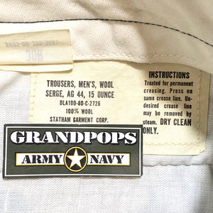 U.S. Army Green Serge AG-44 Wool Class A Service Dress Uniform Pants