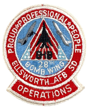 U.S. Air Force 28th Bomb Wing Ellsworth AFB SD Patch