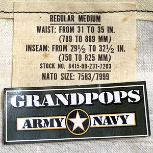 U.S. Military Vietnam War Era M1951 Wool Cold Weather Field Trousers