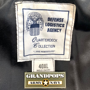 U.S. Navy Enlisted Quarterdeck Collection Black Wool Peacoat