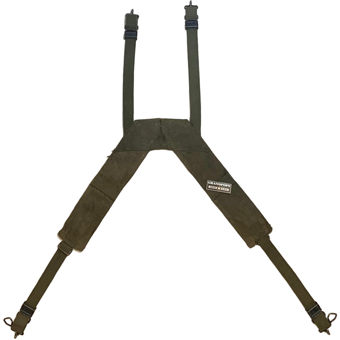U.S. Military Vietnam War Era M1956 Canvas H-Harness Suspenders