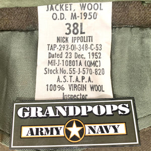 U.S. Korean War Era Wool O.D. M-1950 Ike Jacket
