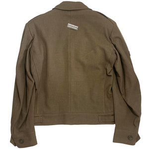 U.S. WW2 Private's O.D. Wool Ike Jacket W/ Patches Named Dated 1944