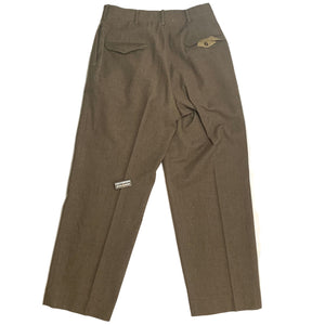Korean War/Vietnam War O.D. Shade 33 Wool/Nylon M-1952 Pants Named