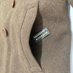 WW2 U.S. Army O.D. Wool 32 Ounce Roll Collar Melton Overcoat Dated 1941