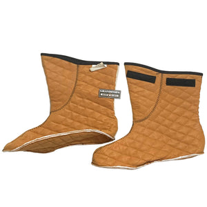U.S. Military Orange Quilted Thermal Bootie Boot Liner Cold Weather Inserts 1 PAIR