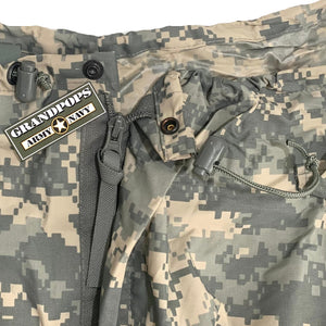 U.S. Military ACU Digital Camouflage ORC Nylon Wet Weather Improved Rainsuit Pants