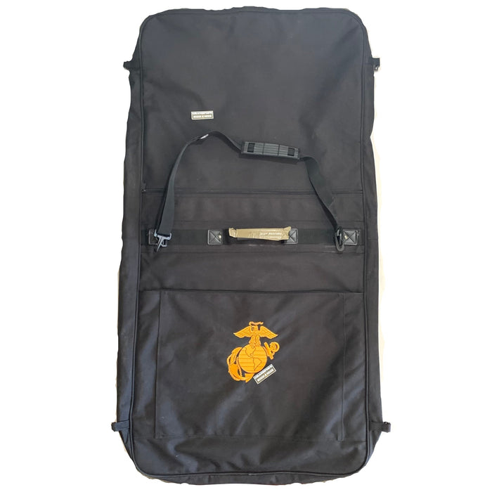 U.S. Marine Corps Black Folding Garment Travel Bag