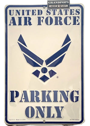 United States Air Force Parking Only Sign