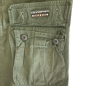 U.S. Military Vietnam War Era Cotton Poplin Tropical Slant Pocket OG-107 Class-1 Combat Coat