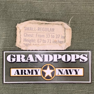U.S. Military Vietnam War Era Cotton Poplin Tropical Slant Pocket OG-107 Combat Coat