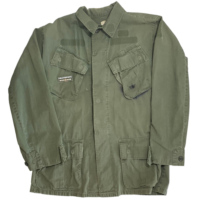 U.S. Military Vietnam War Era Cotton Poplin Tropical Slant Pocket OG-107 Combat Coat