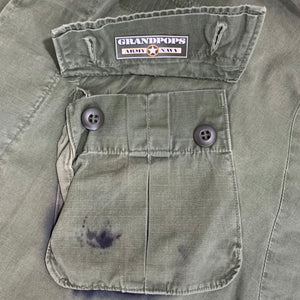 U.S. Military Vietnam War Era Cotton Poplin Tropical Slant Pocket OG-107 Combat Coat