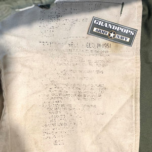 U.S. Military Korean War Era M1951 Sateen Cargo Field Trousers