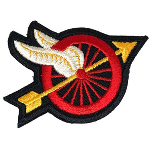 Wheel with Wings Motorcycle Police Patch