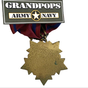 U.S. New York National Guard Long and Faithful Service Medal 10 Years of Service W/ Neck Ribbon