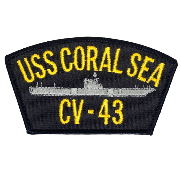USS Coral Sea CV-43 U.S. Navy Hat Patch