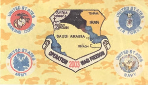 Operation Iraqi Freedom 2003 All Branches Camouflage Flag