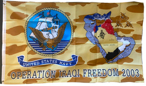 Operation Iraqi Freedom 2003 U.S. Navy Camouflage Flag