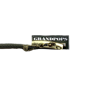 OD Green Canvas Web Belt Gold Closed-Face Buckle USA MADE