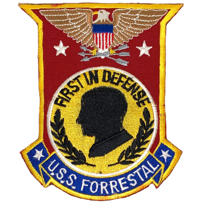 U.S. Navy U.S.S. Forrestal CV-59/AVT-59 First in Defense Patch