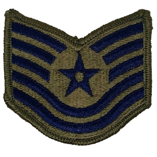 U.S. Air Force Technical Sergeant (E-6) Small Subdued Rank Patch ...