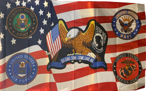 POW MIA "All Gave Some Some Gave All" American Flag