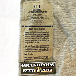 USMC Desert MARPAT Flame Resistant Combat Shirt