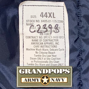 U.S. Air Force Blue Poly/Cotton All-Weather Trench Coat Liner