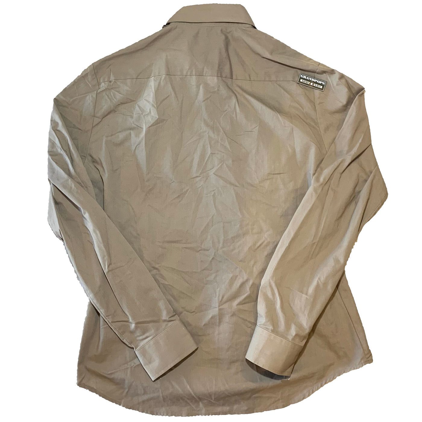 U.S. Army Heritage Tan 566 Long Sleeve Poly/Wool Dress Shirt GRANDPOPSARMYNAVY U.S. Army Heritage Tan 566 Long Sleeve Poly/Wool Dress Shirt GRANDPOPSARMYNAVY