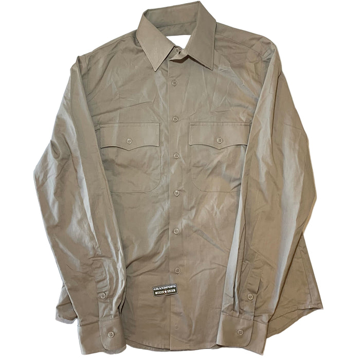 U.S. Army Heritage Tan 566 Long Sleeve Poly/Wool Dress Shirt
