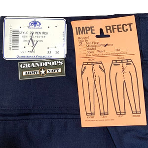 Irregular U.S. Navy Midnight Blue Utility Work Pants