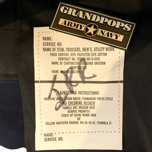 Irregular U.S. Navy Midnight Blue Utility Work Pants