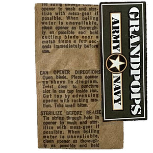 U.S. Military Original Shelby P38 Can Opener