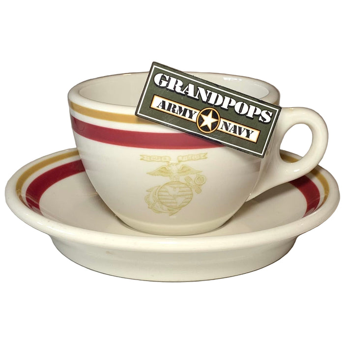 USMC 1930s-1950s Syracuse China Officer's Field Mess Cup & Saucer Set