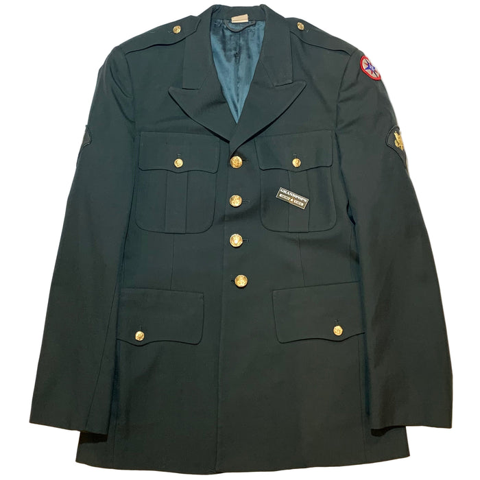 U.S. Army (E-4) Specialist's Serge Green AG-489 Poly/Wool Class A Service Dress Uniform Jacket Dated 2005