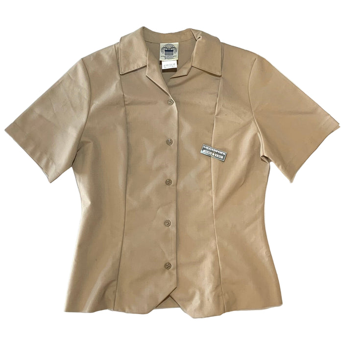 U.S. Navy Woman's Khaki Service Short Sleeve Poly/Wool Shirt