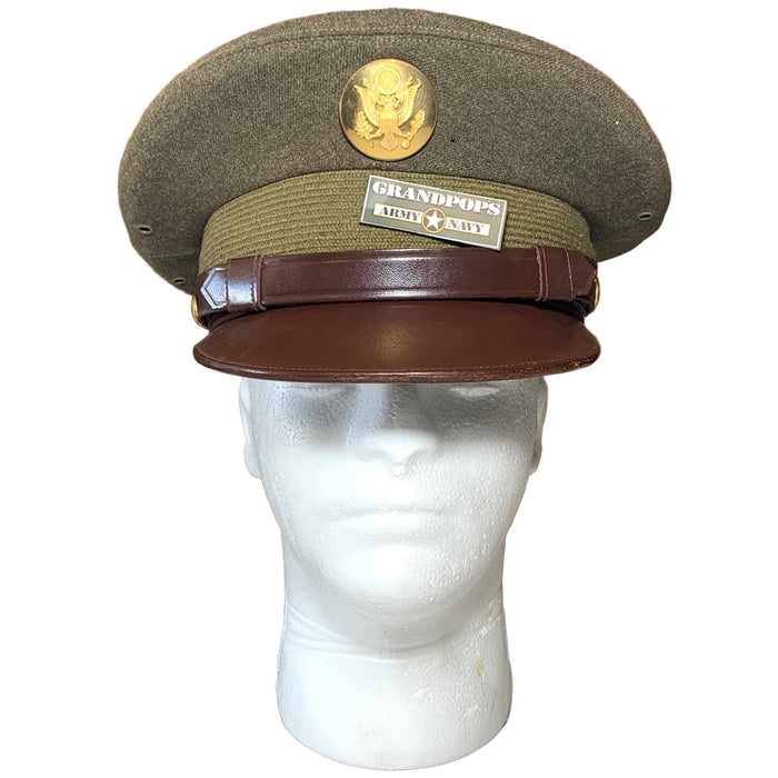 WW2 U.S. Army Service Dress Uniform Visor Cap Size 7