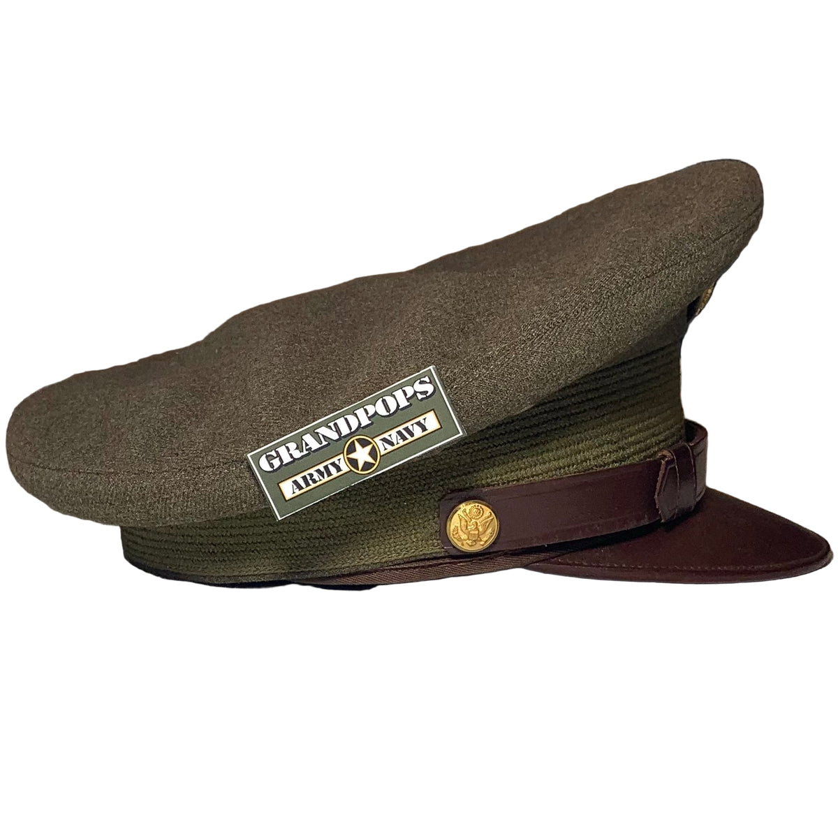 WW2 U.S. Army Service Dress Uniform Visor Cap Size 7 – GRANDPOPSARMYNAVY