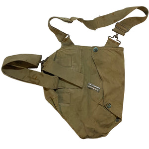 WW2 U.S. Army OD-3 Canvas Army Service Gas Mask Bag
