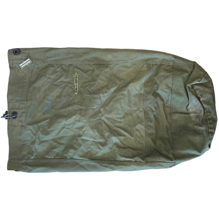 U.S. Military Vietnam War Era OD Green Cotton Duck Heavy Canvas Duffel Bag