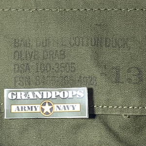 U.S. Military Vietnam War Era OD Green Cotton Duck Heavy Canvas