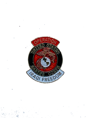 USMC Logo Operation Iraqi Freedom Pin
