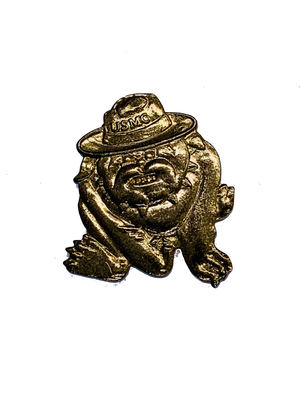 USMC Bulldog Emblem Gold Pin