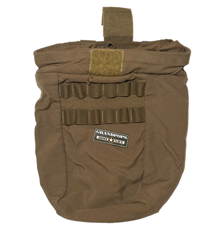 U.S.M.C. Coyote Brown MOLLE Dump Pouch USED
